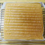 20センチ角のスポンジケーキ