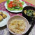 妻オススメのくるみご飯と岩出山特産の朝食