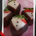 これならまだ間に合う！！！Valentine's Day　タキシードイチゴ／Black tie strawberry 