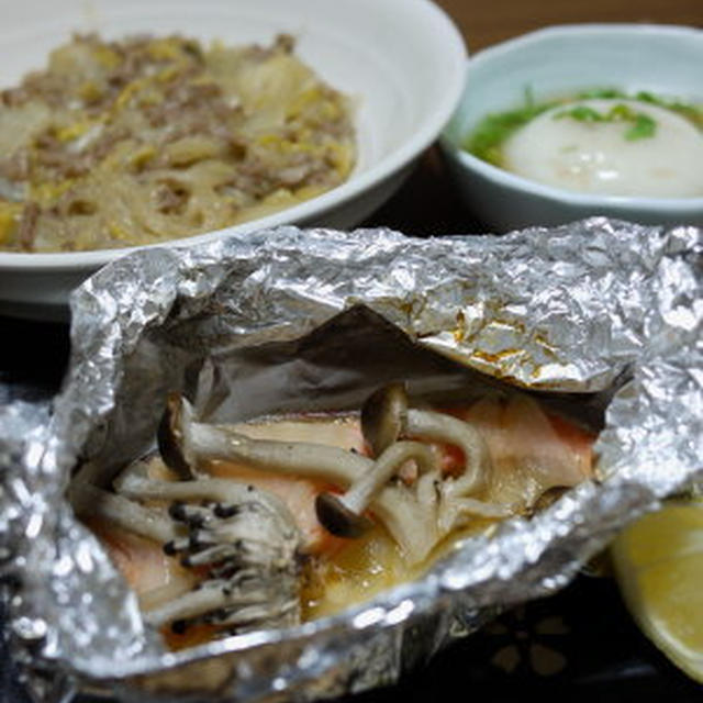 白菜のマーボー春雨＆長芋豆腐