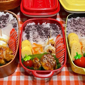 【お弁当】11月14日＊3人分!!!簡単弁当♩♩♩