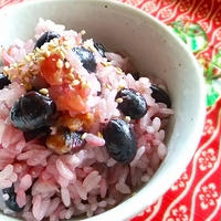 我が家の定番　黒豆ご飯