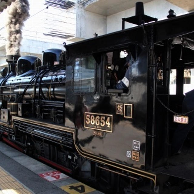 JR九州・熊本駅☆大迫力！大正生まれの蒸気機関車「SL人吉」に感動（１６）