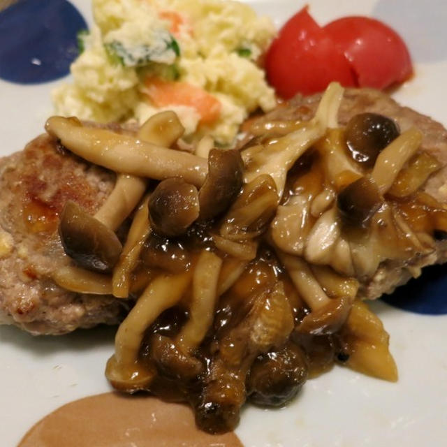 豆腐ハンバーグとクラムチャウダーの晩ご飯　と　満開のエゴノキ♪