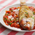 白身魚のオーブン焼き、 タイム風味のトマトソース添え、スパイスブログ更新