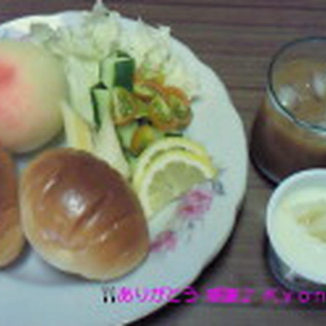 Good－morning Kyonの自家製野菜～フルーツ盛りもりモーニング～編じゃよ♪