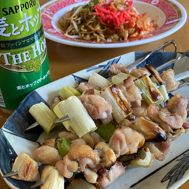 今日のmy夜ごはんは お家焼きとり 焼きそばです By ａｎｅさん レシピブログ 料理ブログのレシピ満載