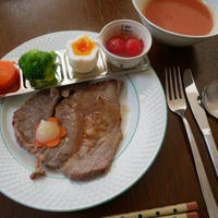 レモンたっぷり爽やかステーキとデコトレ