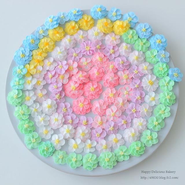 砂糖のお花がいっぱい！
