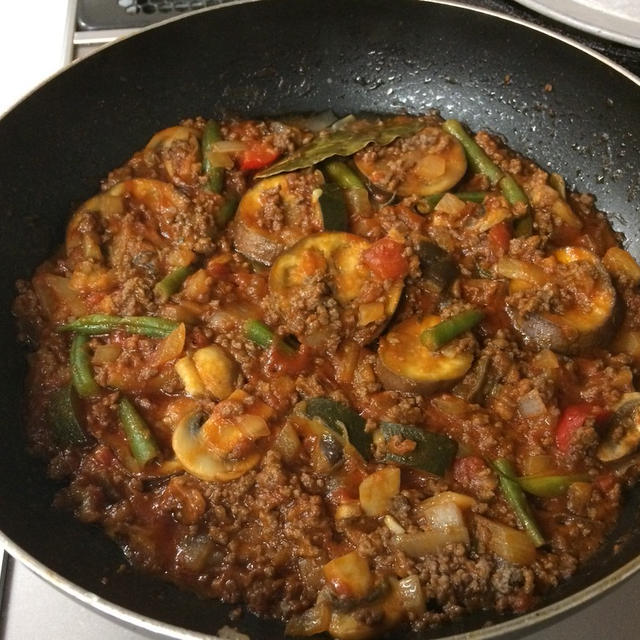 茄子とミンチのトマト煮