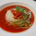 素麺10days⑨ トマトスープの冷たい素麺
