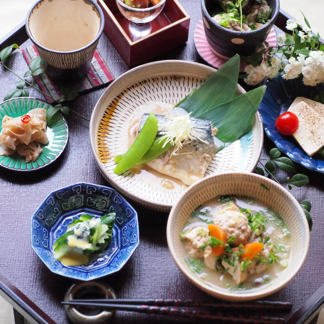 サバの味噌煮定食　レシピ