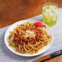焼きそばイタリアン、トマトソース缶で簡単自家製ミートソース