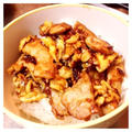 豚肉と卵の甘酢あんかけ丼