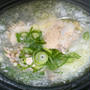 鶏手羽元の大根山芋スープ　