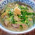 豆苗と卵のにゅうめん