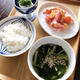 夏の冷たい韓国スープ「わかめと胡瓜のネング」。
