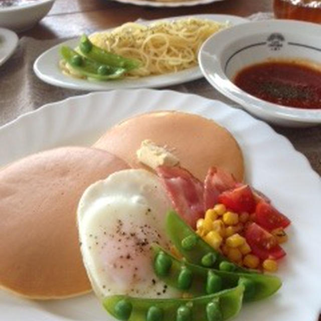 ☆お食事パンケーキとつけスパゲティetc..☆