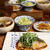 さばの照り焼き・香味野菜をのせて。一汁三菜。