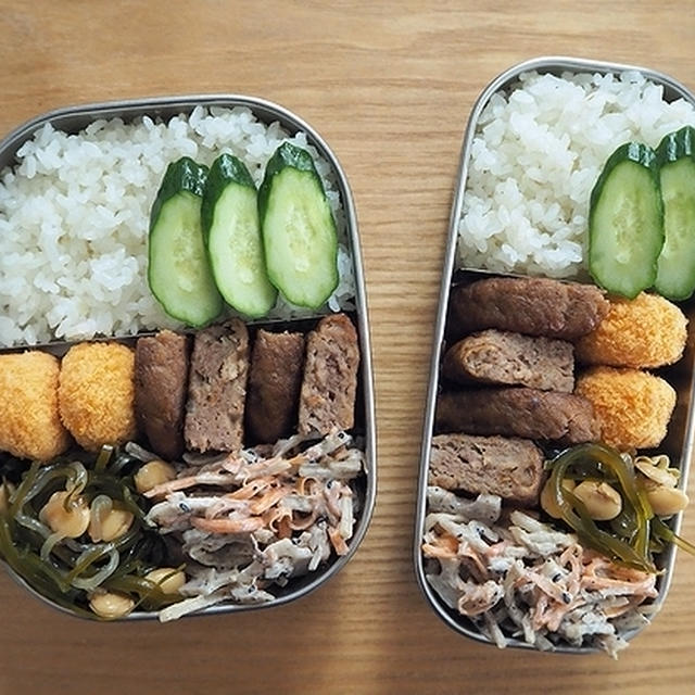 マルシンハンバーグ弁当 豚焼肉のたれ炒め定食 By Kabakoさん レシピブログ 料理ブログのレシピ満載