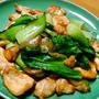 鶏胸肉とザーサイの炒め物。