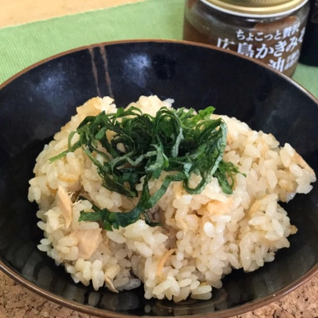 【レシピ】新生姜とツナの簡単炊き込みご飯　オリーブオイル風味