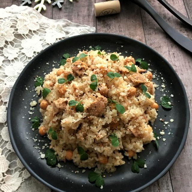 オイスターソースでおしゃれでおいしい洋風炊き込みご飯♪