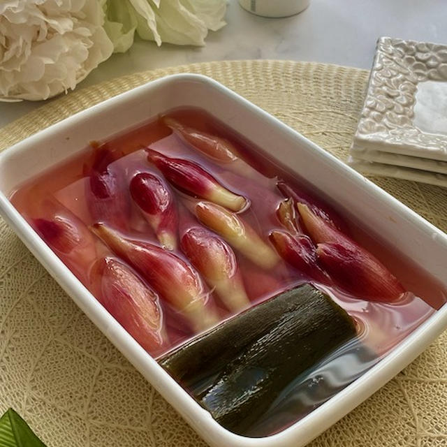 昆布だしが決め手のみょうがの甘酢漬け