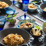 帆立と塩昆布、舞茸の炊き込みご飯♪あるもので和食の晩ごはん