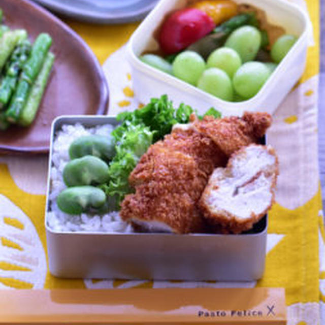 【定番人気・お弁当おかず】冷めてもやわらか！梅しそチーズカツ