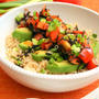 Tomato and Hijiki Poke on Brown Riceトマトとひじきのポキ