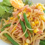 とうもろこしといんげんのパスタ
