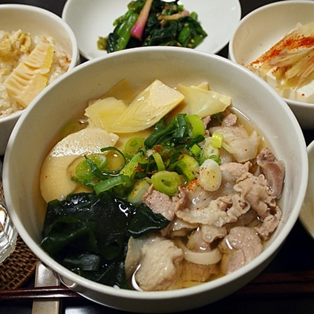 豚肉の若竹汁が、またウマイのだ
