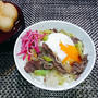 料理初体験の旦那さんのお料理|牛肉のしぐれ煮リメイク丼温卵添え