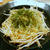 もやしと干しえびの塩焼きそば　市販のソースににんにくちょい足し