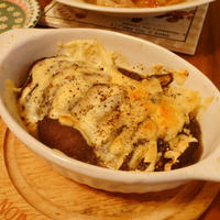 シイタケの重ねチーズ焼き