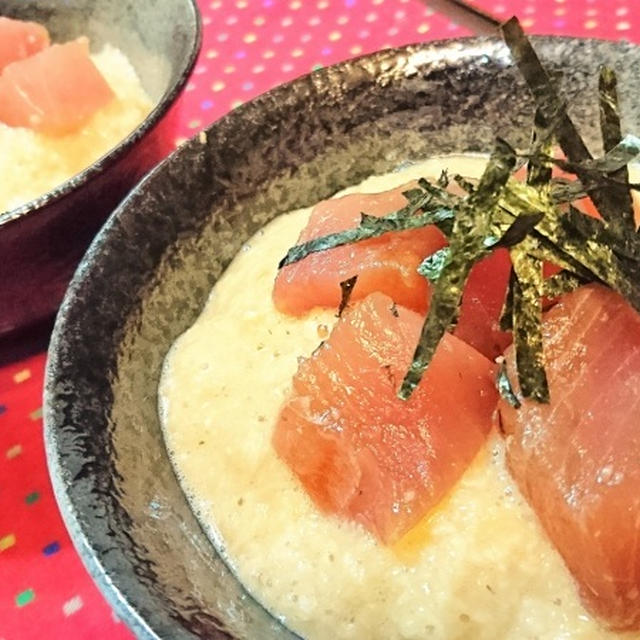 【レシピ】味噌★卵★旨すぎ【漬けマグロのとろろ丼】