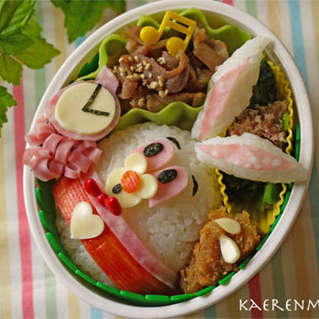 【不思議の国のアリス】白うさぎのお弁当