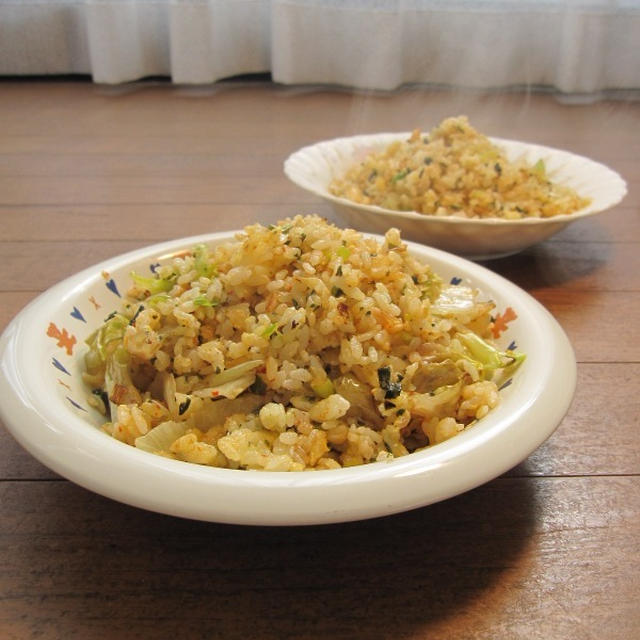 「炊き込みわかめ」で作る速攻炒飯