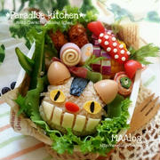 キャラ弁☆ネコバスおにぎり弁当 :D