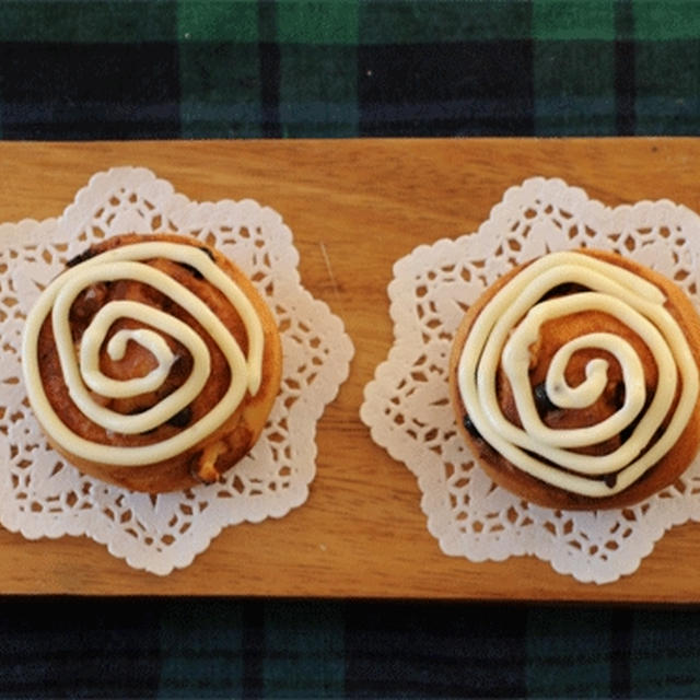 くるくるシナモンロール　（シナモンくるみチョコロール）