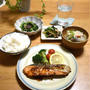 【レシピ】鮭のマスタードソース✳︎ご飯のおかず✳︎簡単…昨日の晩ごはんと練習から帰ってからのご飯。