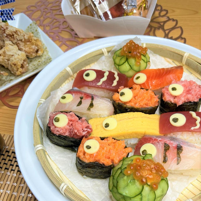鯉のぼり寿司でこどもの日ご飯