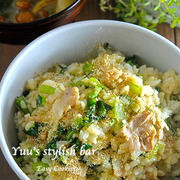冷蔵庫の余りもので楽々♡おかわりが欲しくなる♡『豚バラと小松菜の混ぜご飯』《簡単*節約》