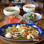 栄養満点！八宝菜 と ほうれん草とさばのあえもの。