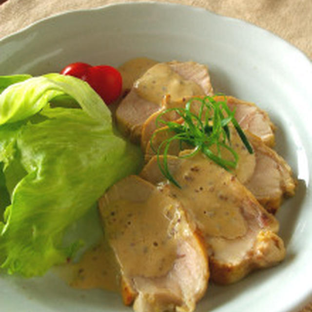 鶏胸肉のソテー☆マスタードクリームソース：お安い食材チャレンジレシピ企画その3