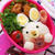 うさぎとくまの抱っこちゃんキャラ弁