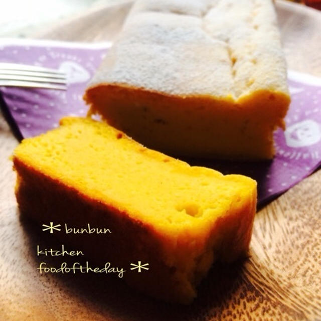 カボチャのチーズケーキ♡