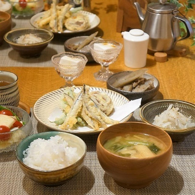 きびなごの天ぷらと常備菜の晩ごはん By モモ母さんさん レシピブログ 料理ブログのレシピ満載