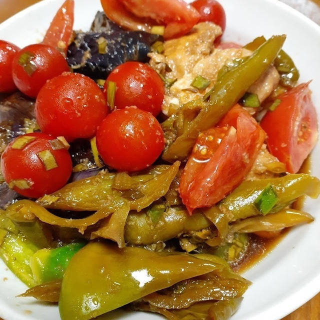 鶏胸肉と野菜たちの南蛮漬け＆トウモロコシの唐揚げ